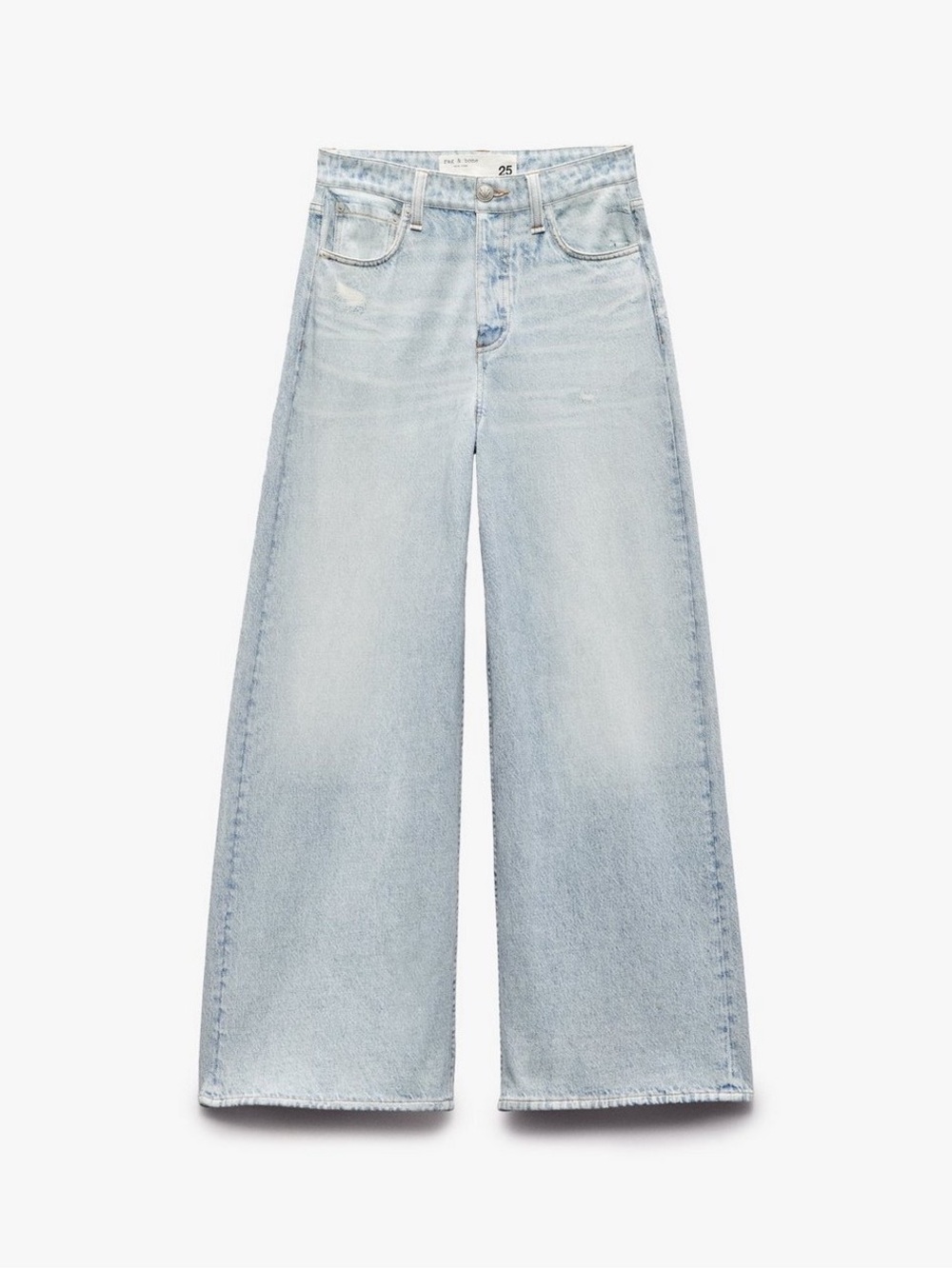 rag & bone Miramar Sofia Light Wash Wide-Leg Jeans 26